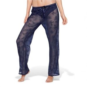 Victoria's Secret Navy Sheer Lace Pajama Pants - XS